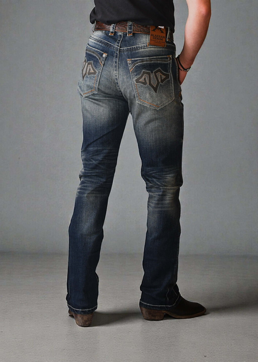 Pantalón Alakran Denim A300 Deslavado Oscuro Caballero Strech