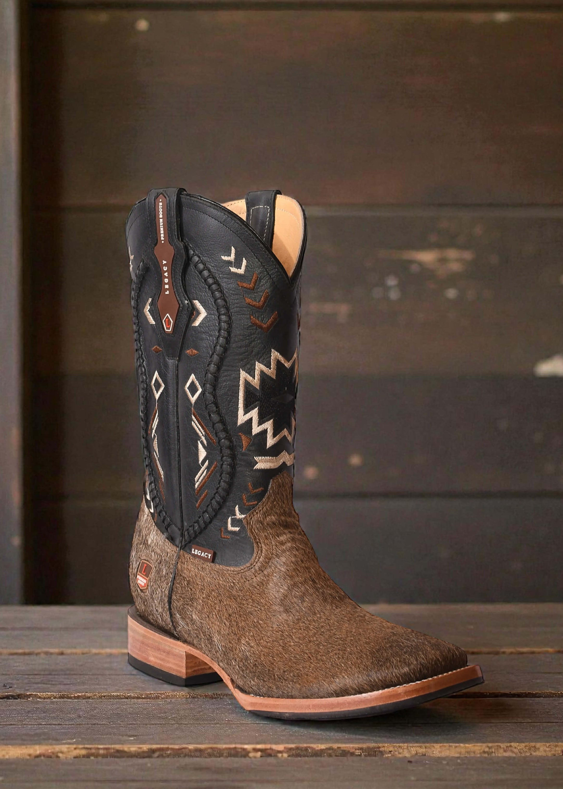 Bota Legacy Bulldog Pelo de vaca Caballero