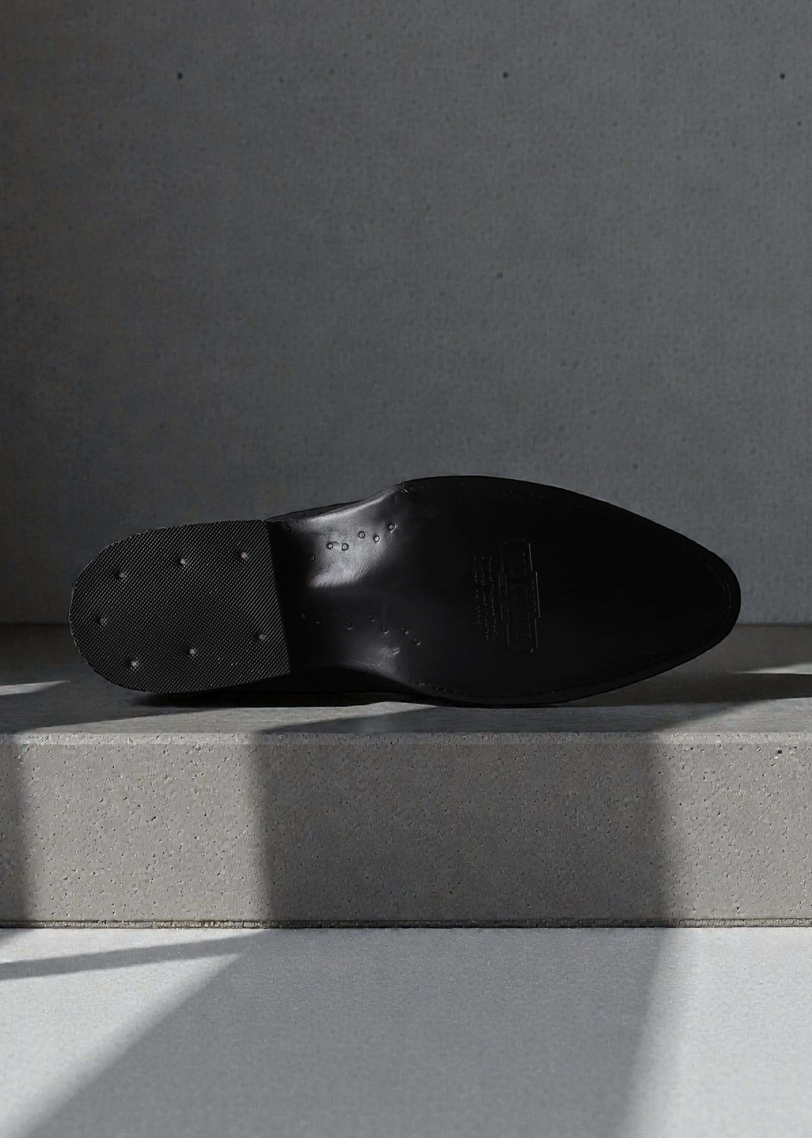 Bota OLD Oval Cuello de Toro Negro Caballero