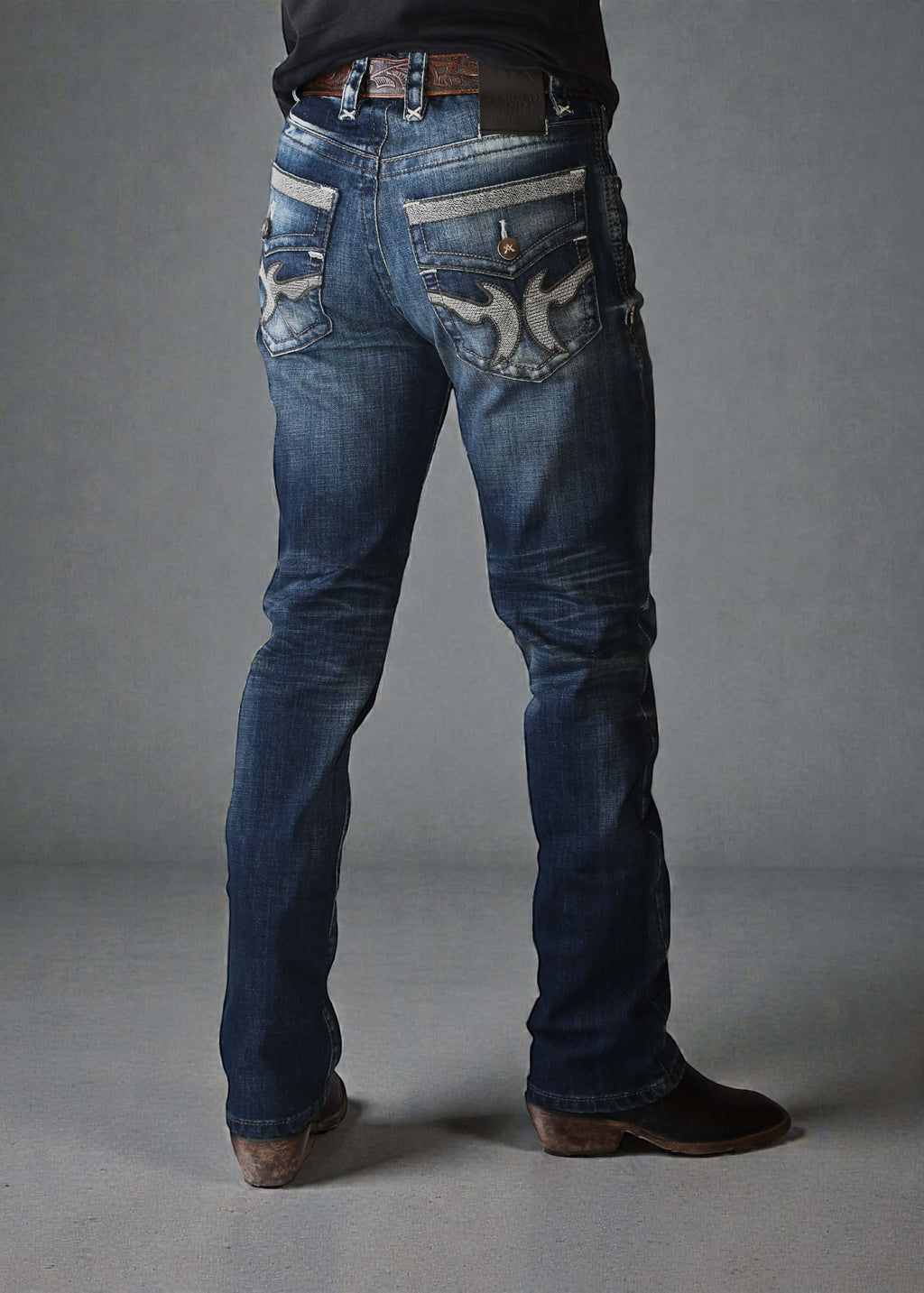 Pantalon Alakran Denim A400 Bordado Caballero Strech