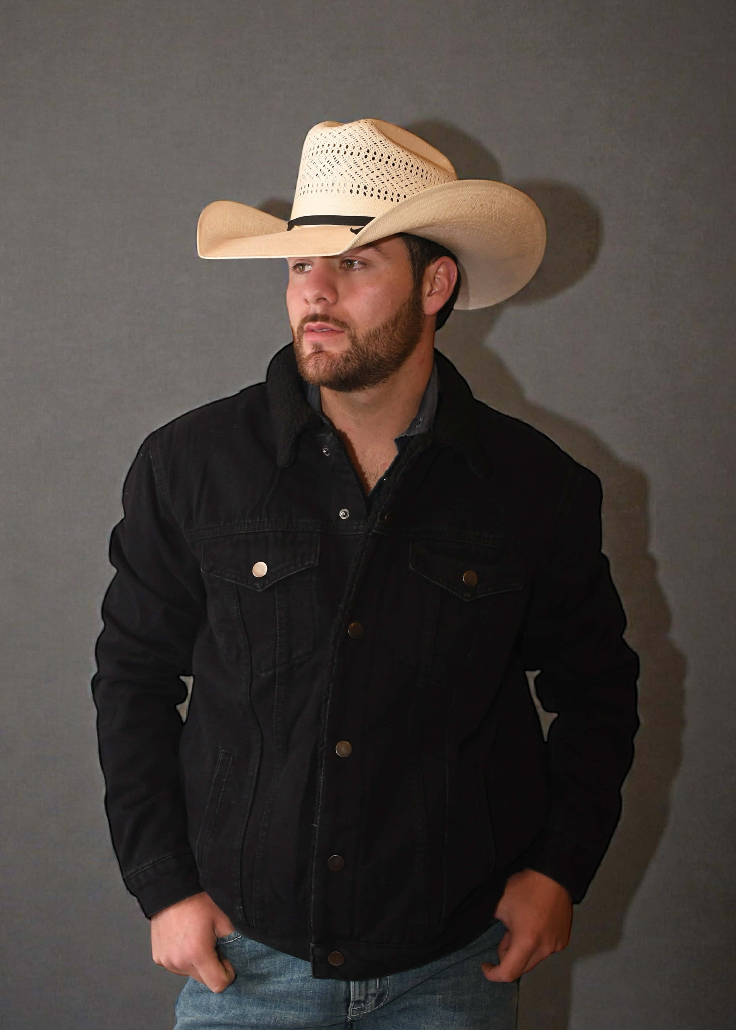 Chamarra Zero 81 Mezclilla Negro Caballero