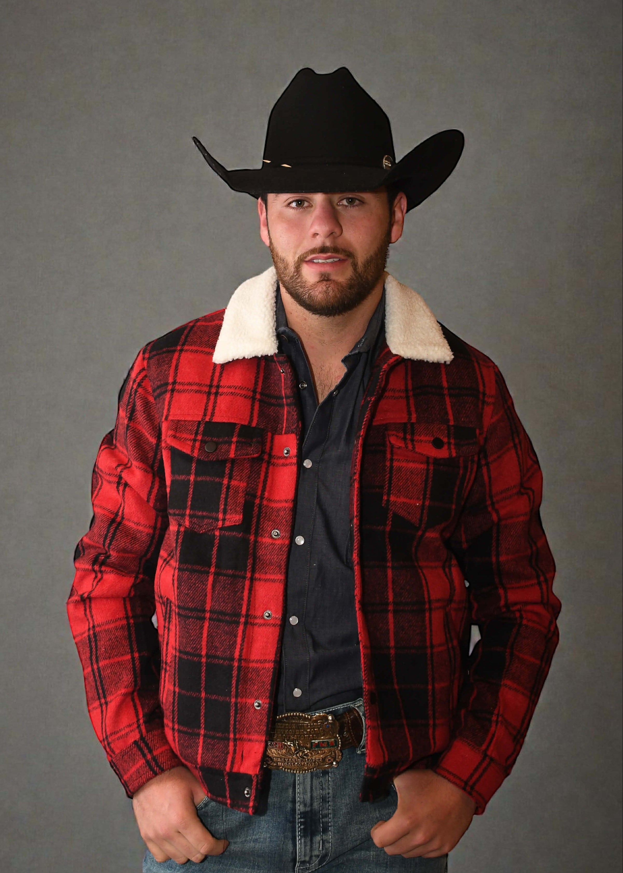 Chamarra Zero 81 Leñador Rojo/Negro Caballero