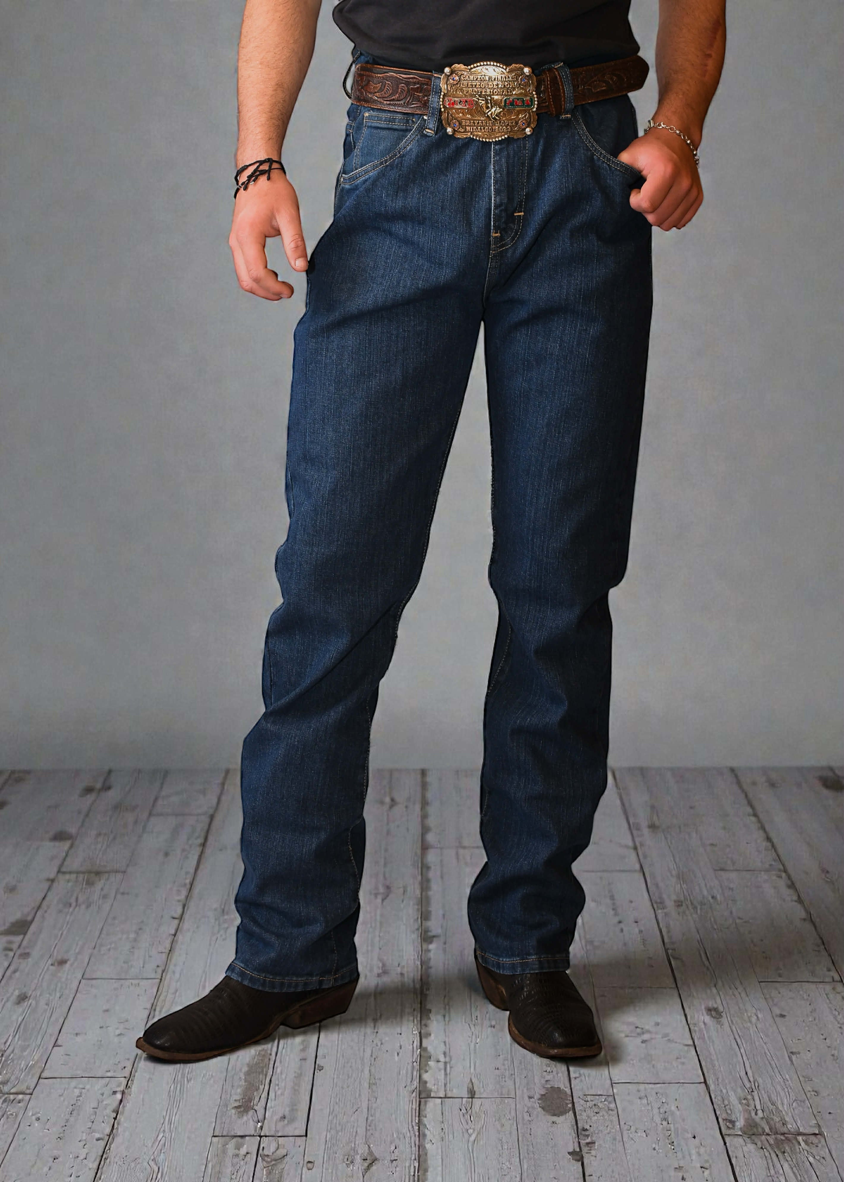 Pantalón Alakran Denim Liso Azul Caballero Strech