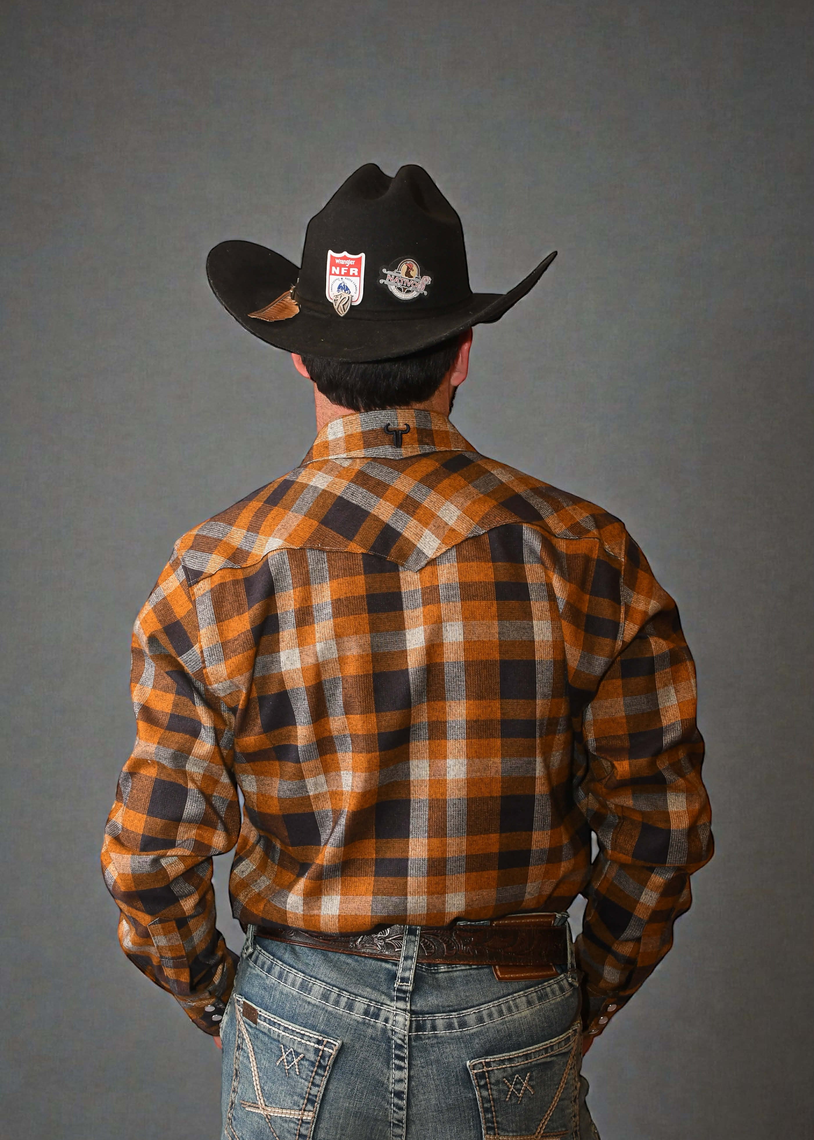 Camisa TNT WEST C90422 Cuadros Caballero