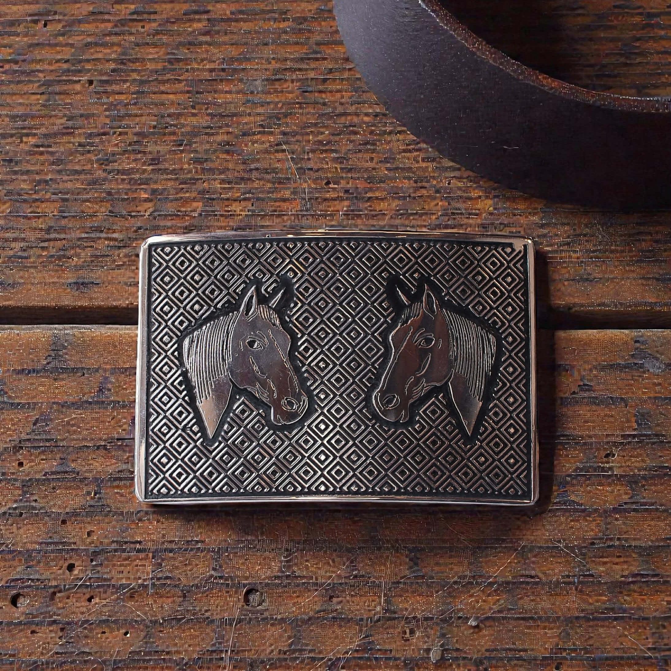 Hebilla ZP Grabada Caballos