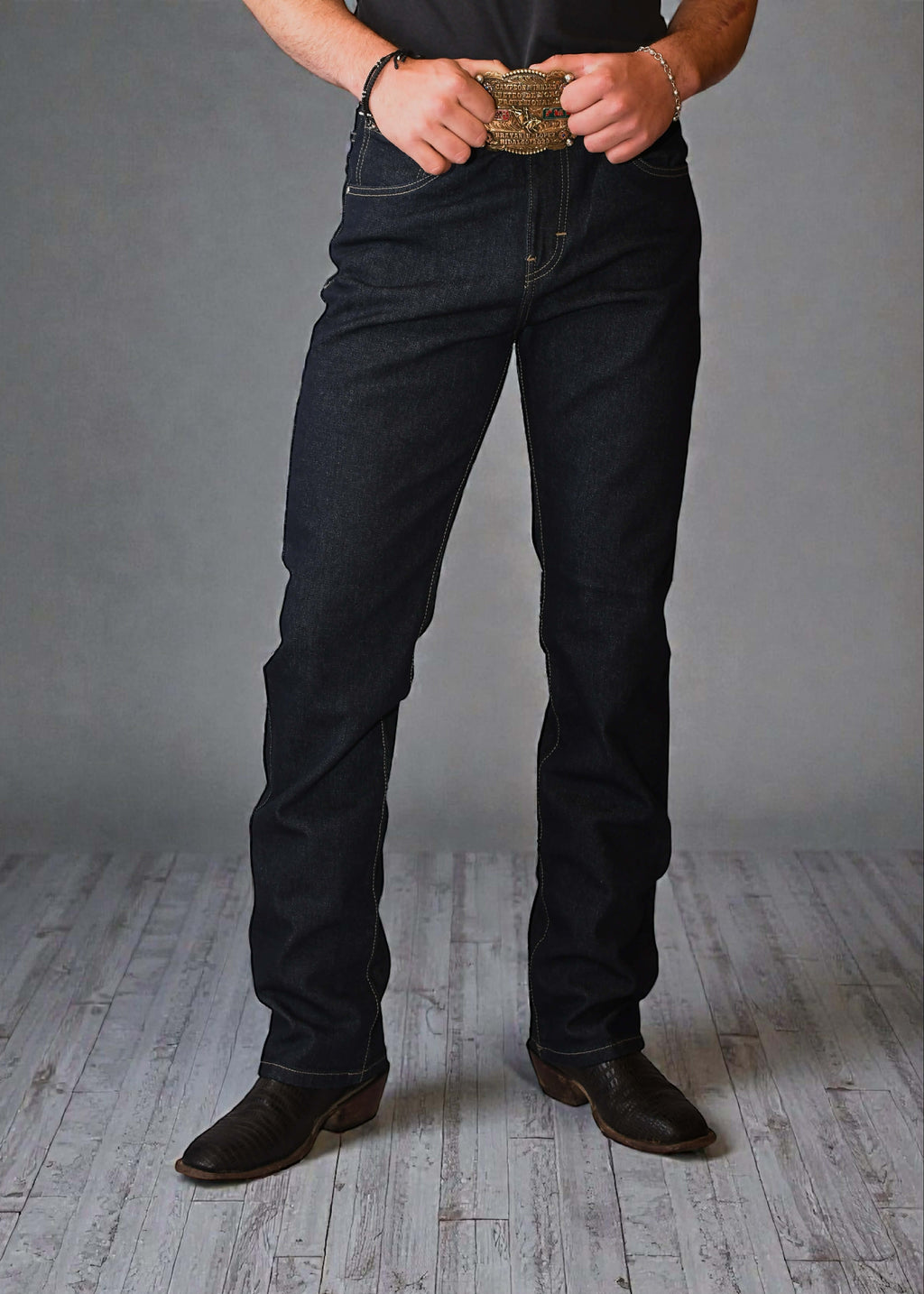 Pantalón Alakran Denim Liso Oscuro Caballero Strech