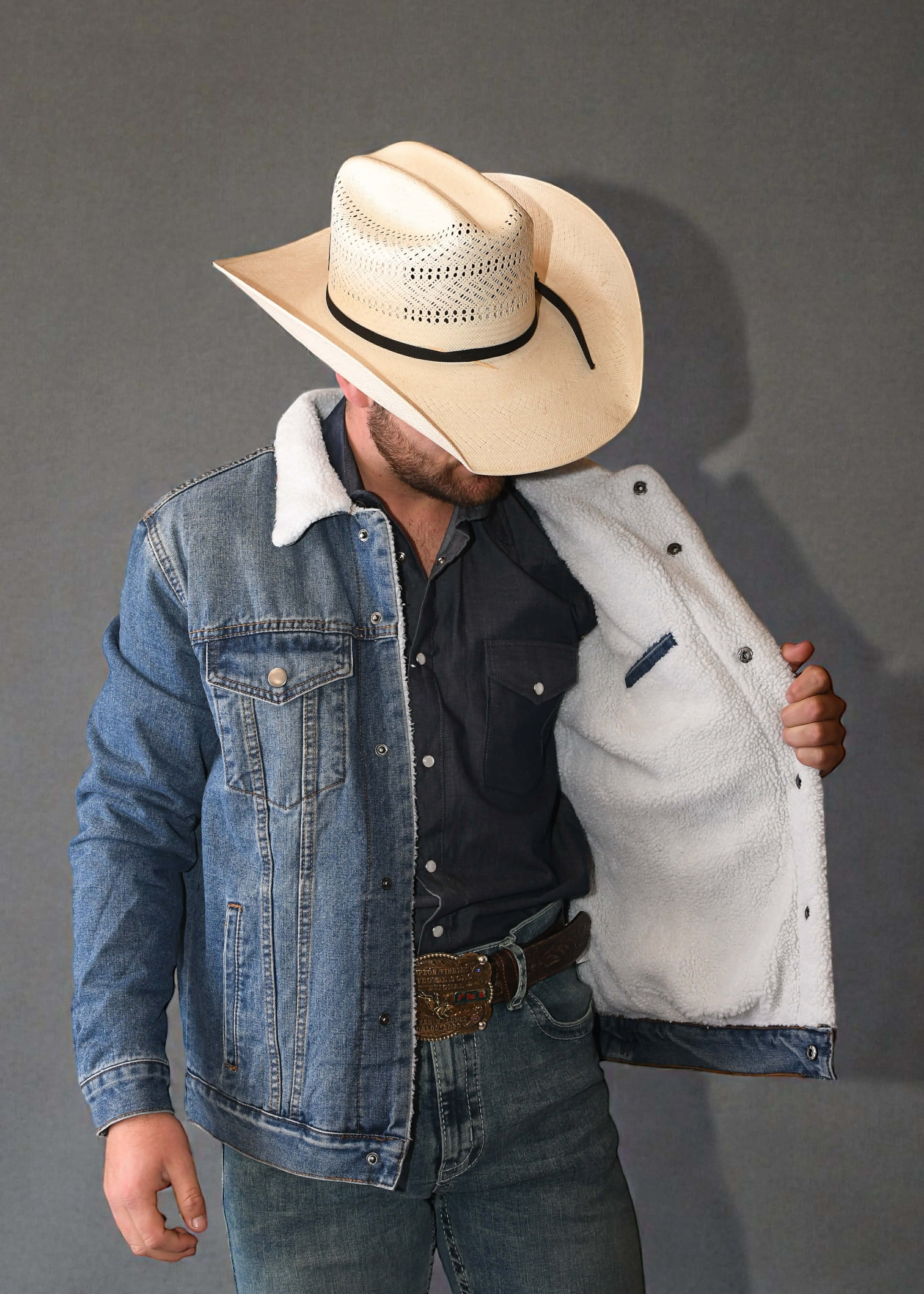 Chamarra Zero 81 Mezclilla Azul Oscuro Caballero