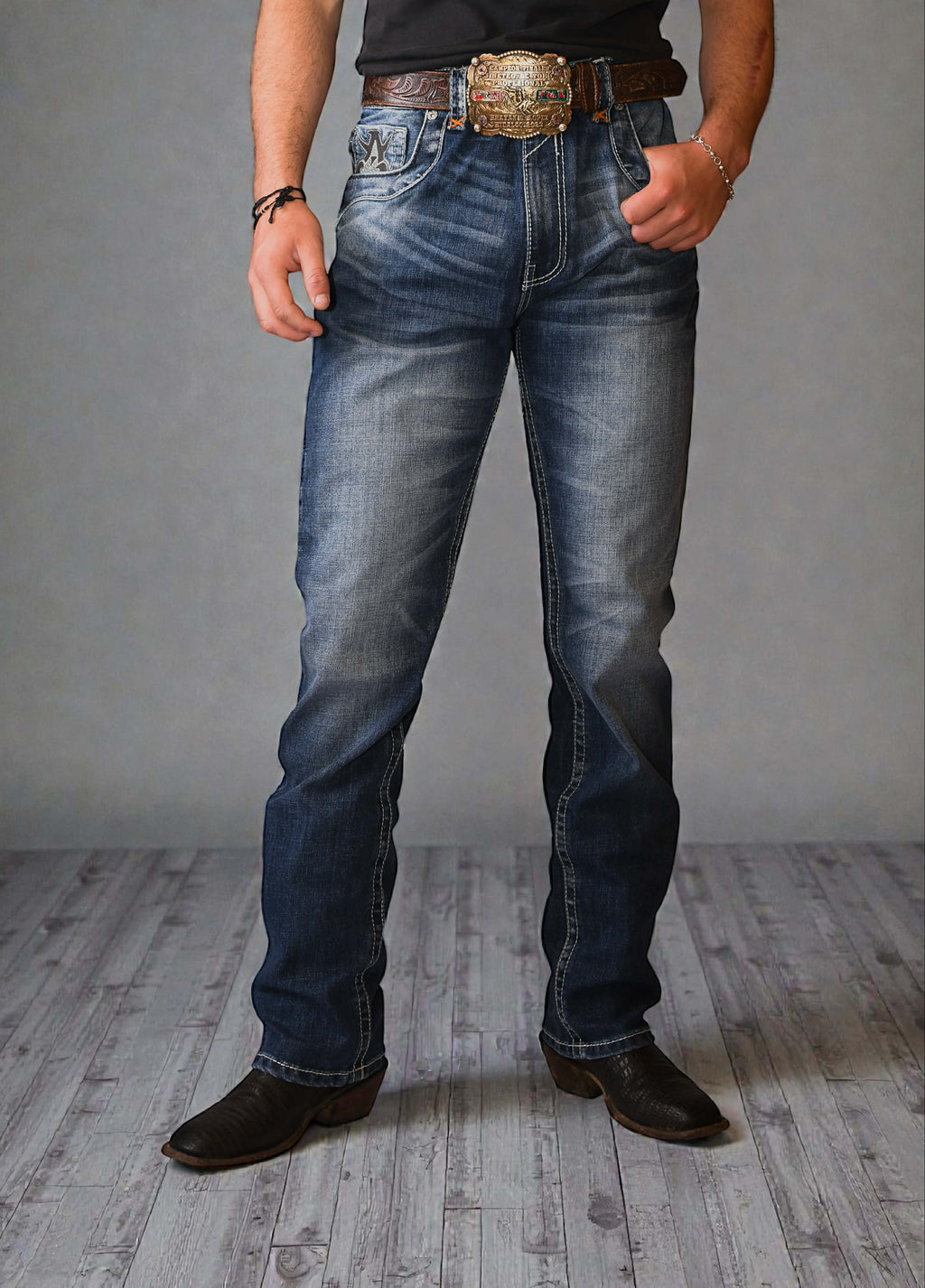 Pantalón Alakran Denim A100 Oscuro Caballero Strech