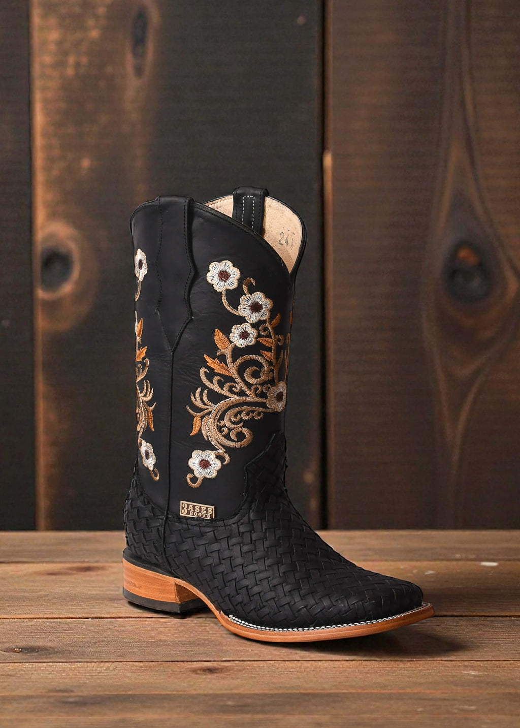 Bota 3Ases Petatillo Emma Negro Dama