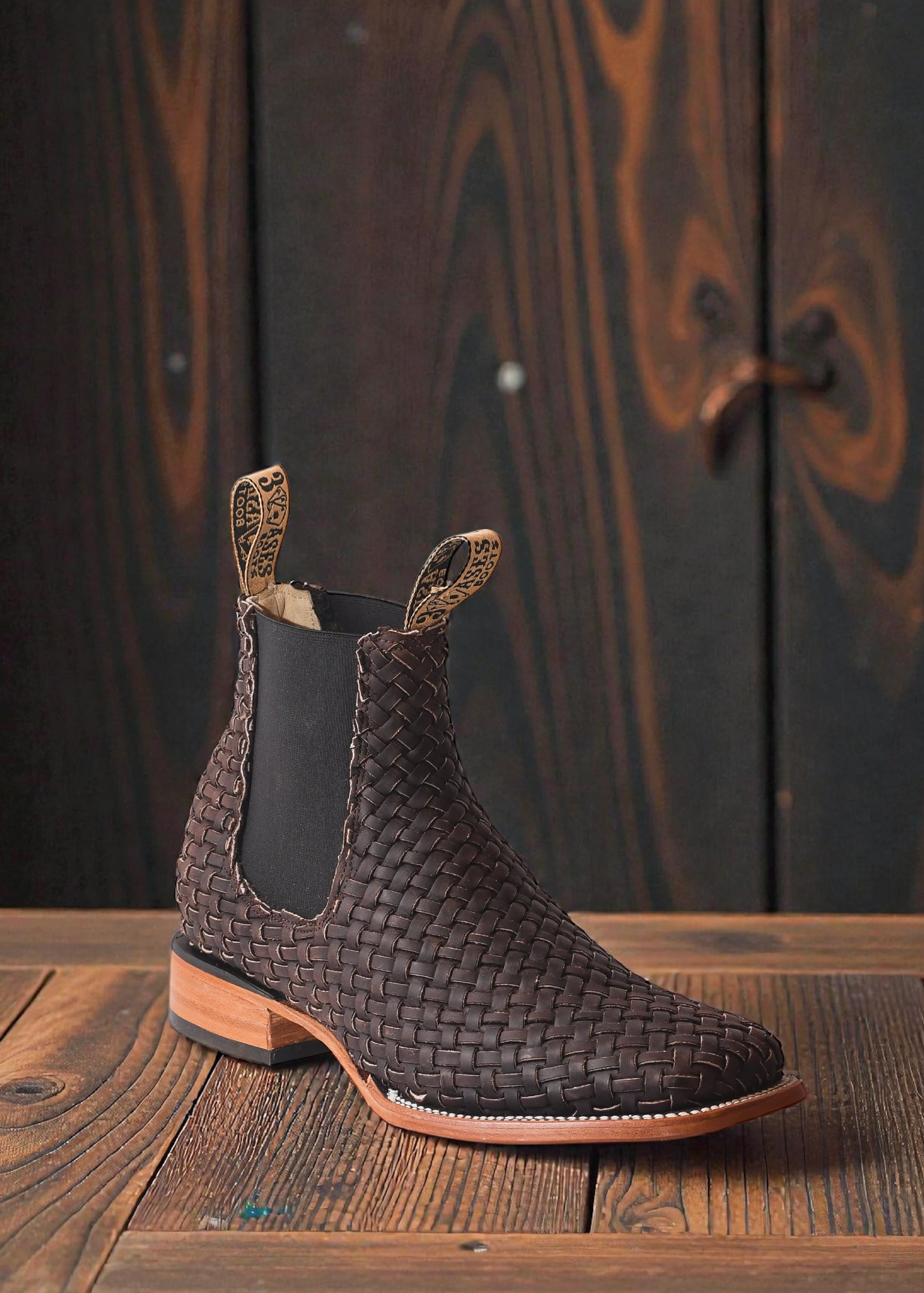 Botín 3Ases Bulldog Petatillo Chocolate Caballero