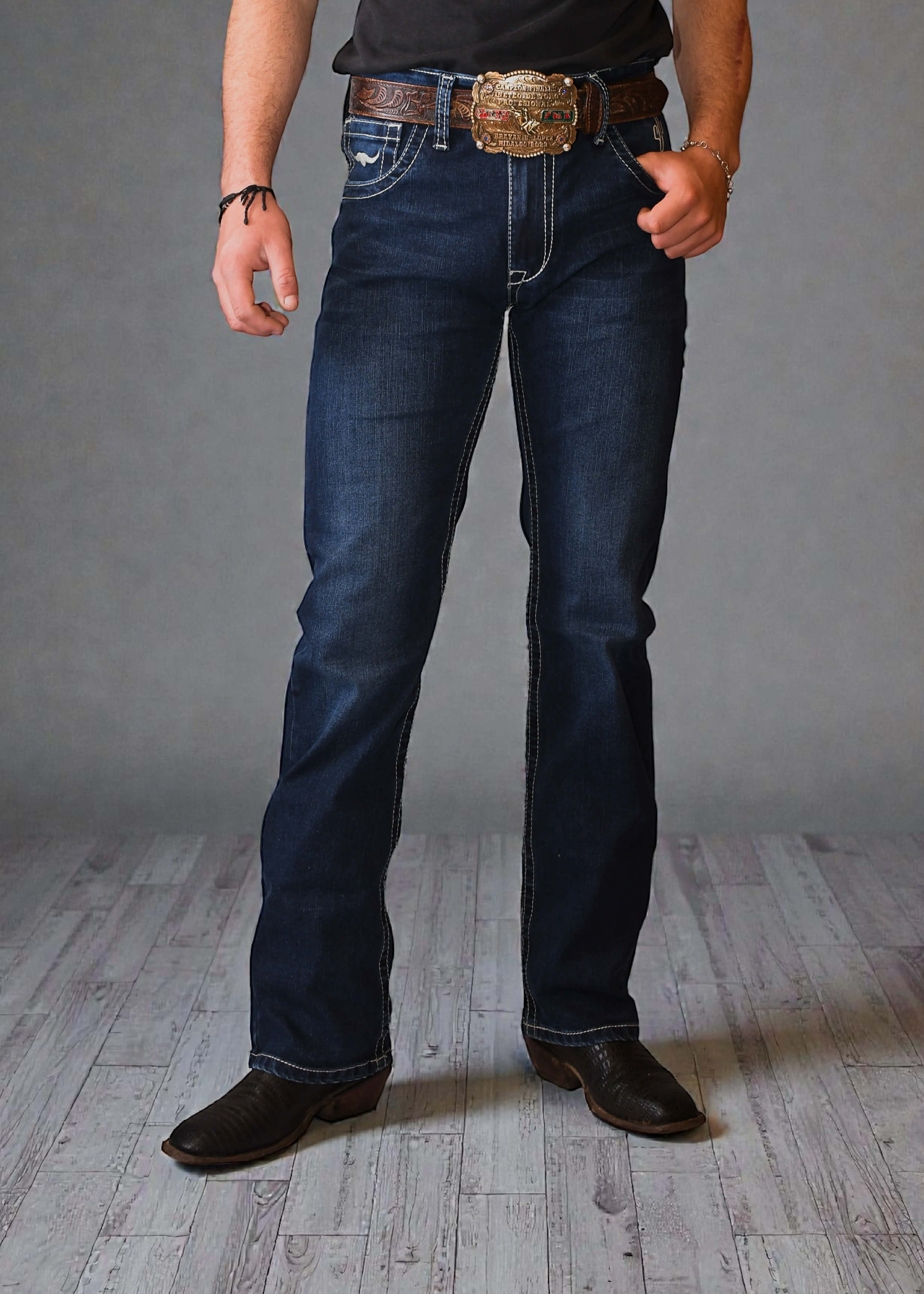 Pantalón Cactus Brand Quiote Azul Caballero Strech