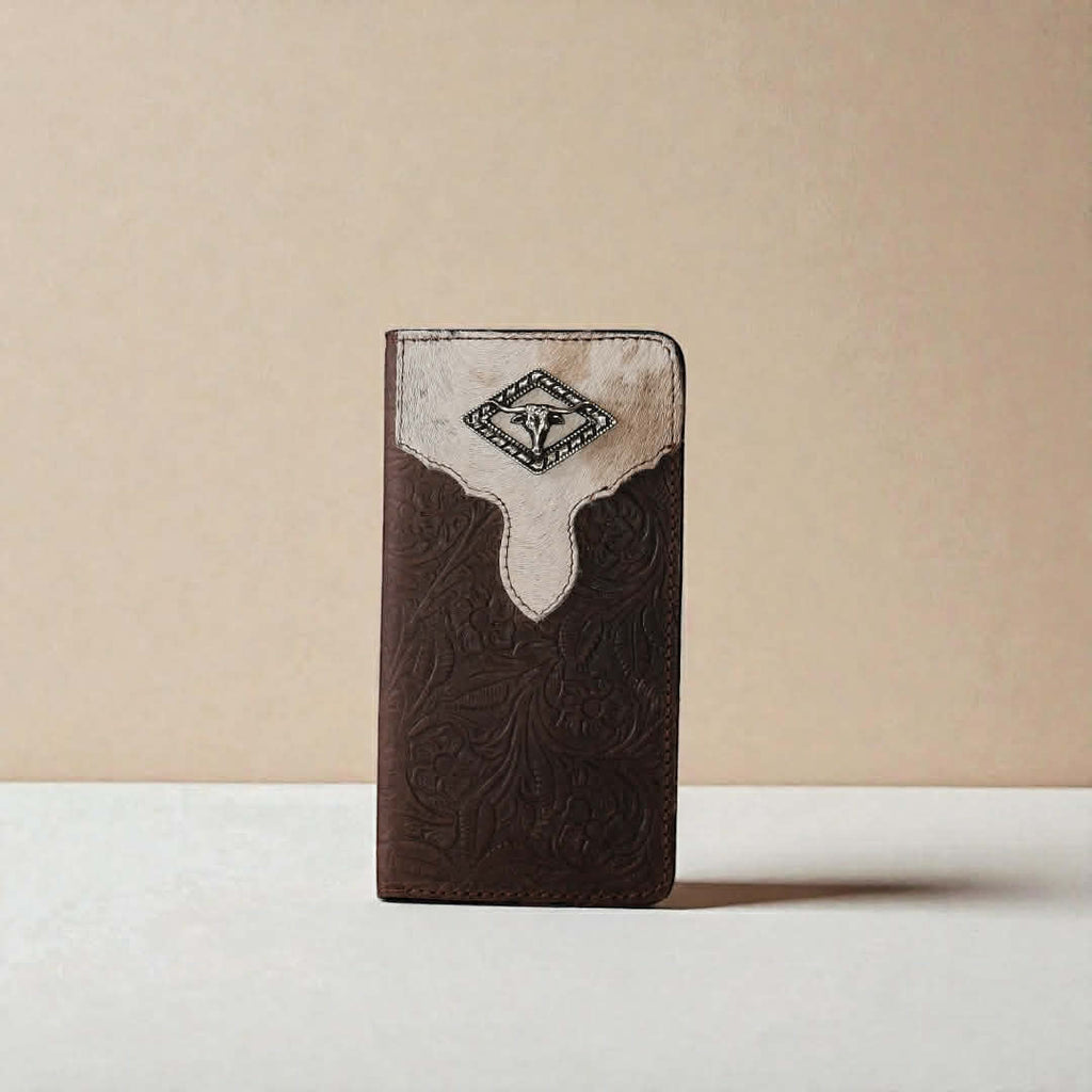 Cartera Texana Montellano Cincelada/Pelo N30 Café