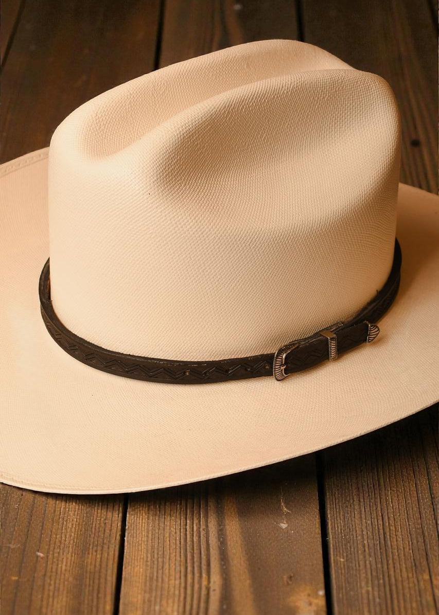 Toquilla Cincelada Piel Montana Line Negro S