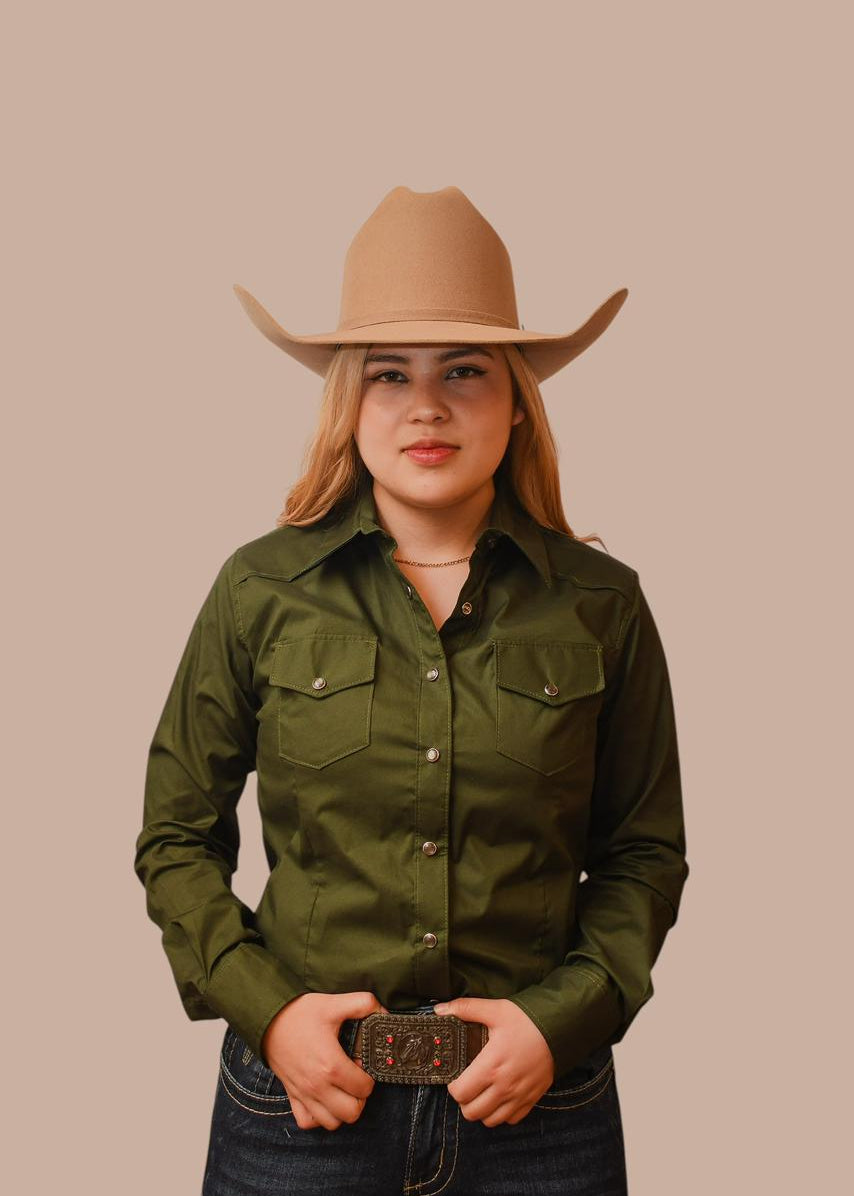 Camisa TNT WEST Verde DC003 Dama