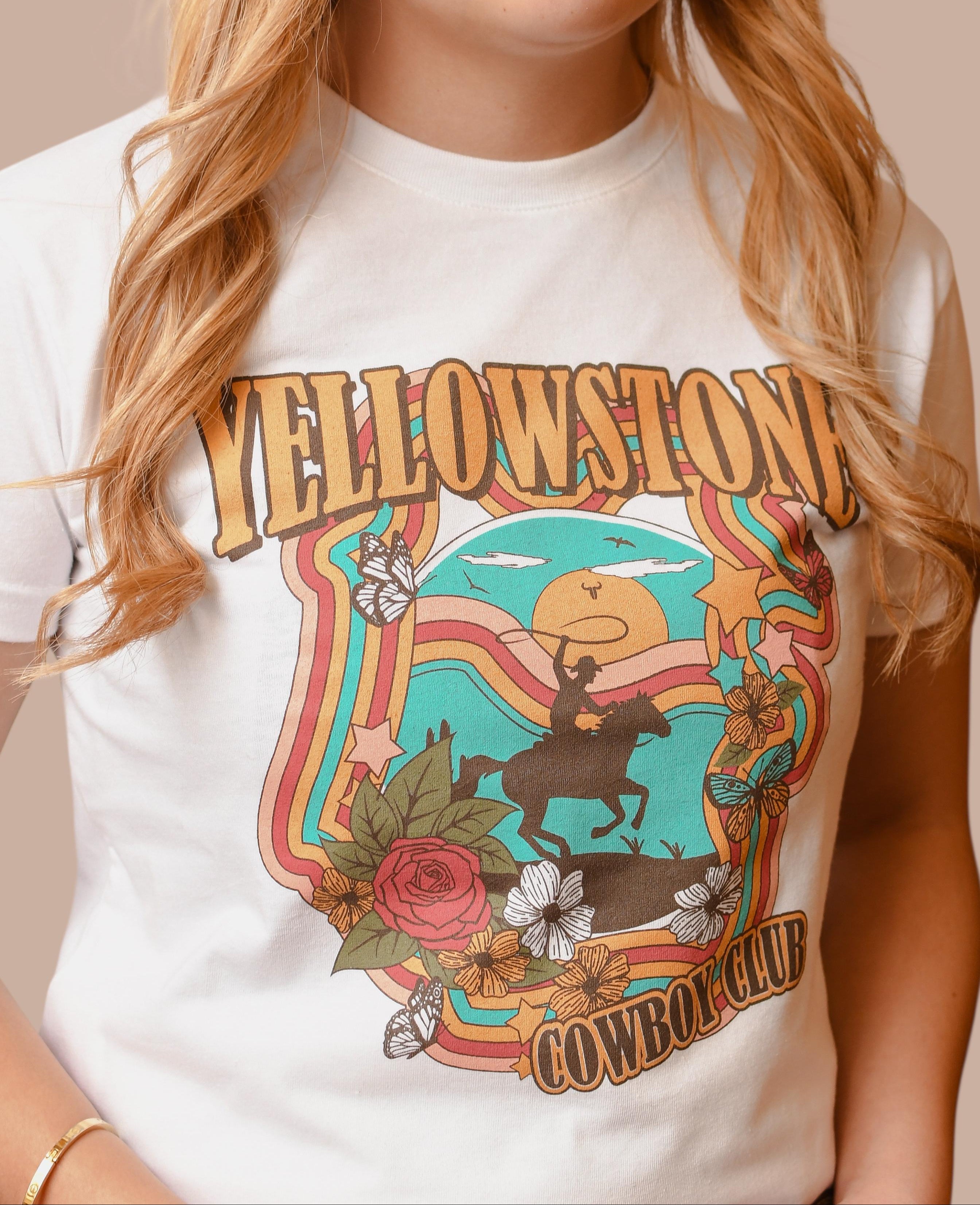 Playera TNT WEST Yellowstone Blanco Dama