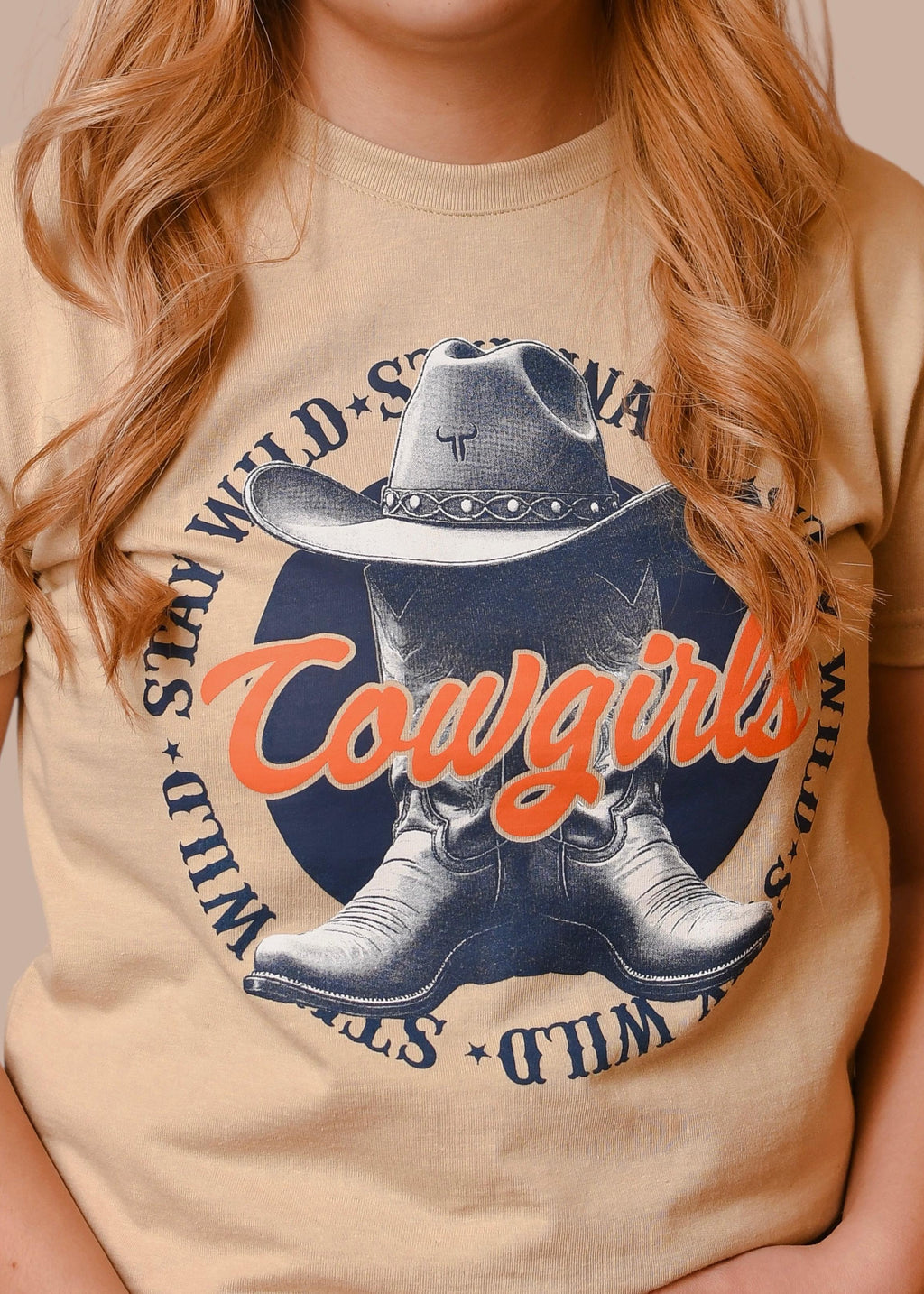 Playera TNT WEST Cowgirl DPL007 Caqui Dama
