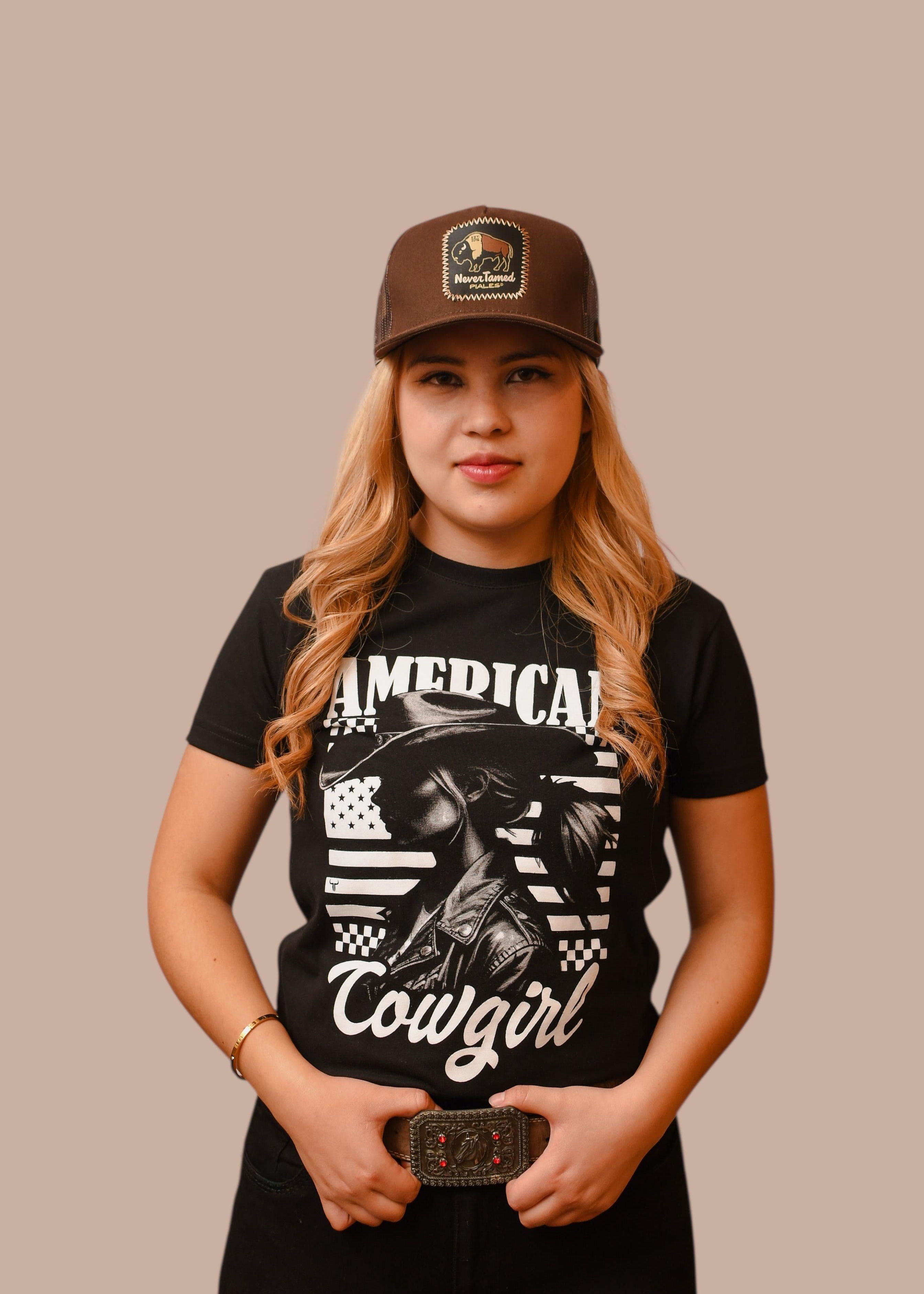 Playera TNT WEST American DPL008 Negro Dama