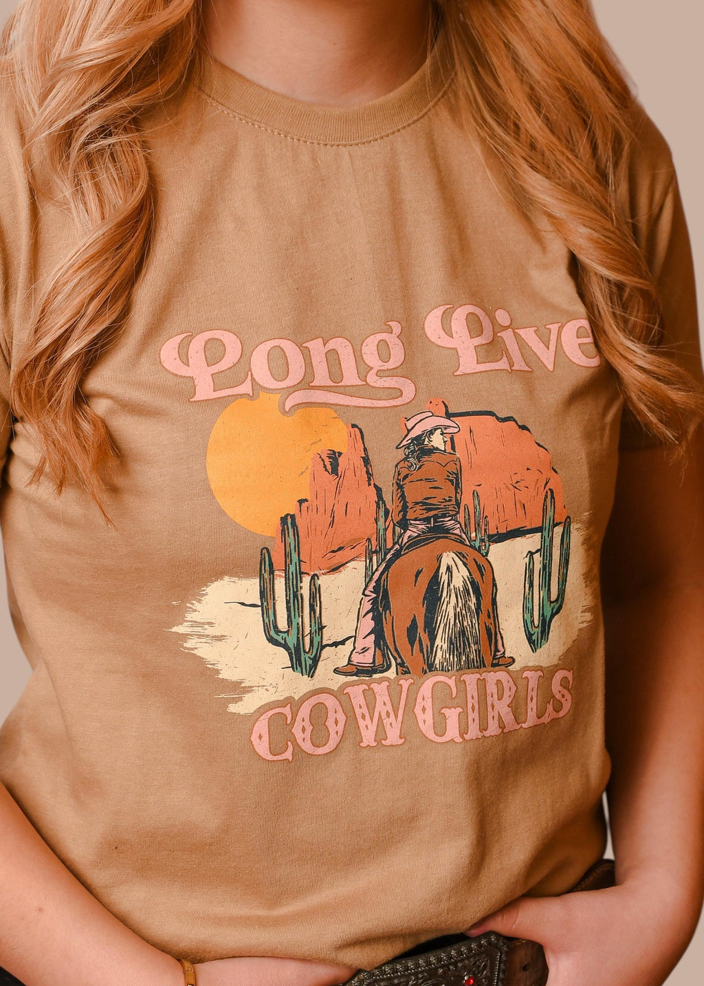Playera TNT WEST Long DPL004 Caqui Dama