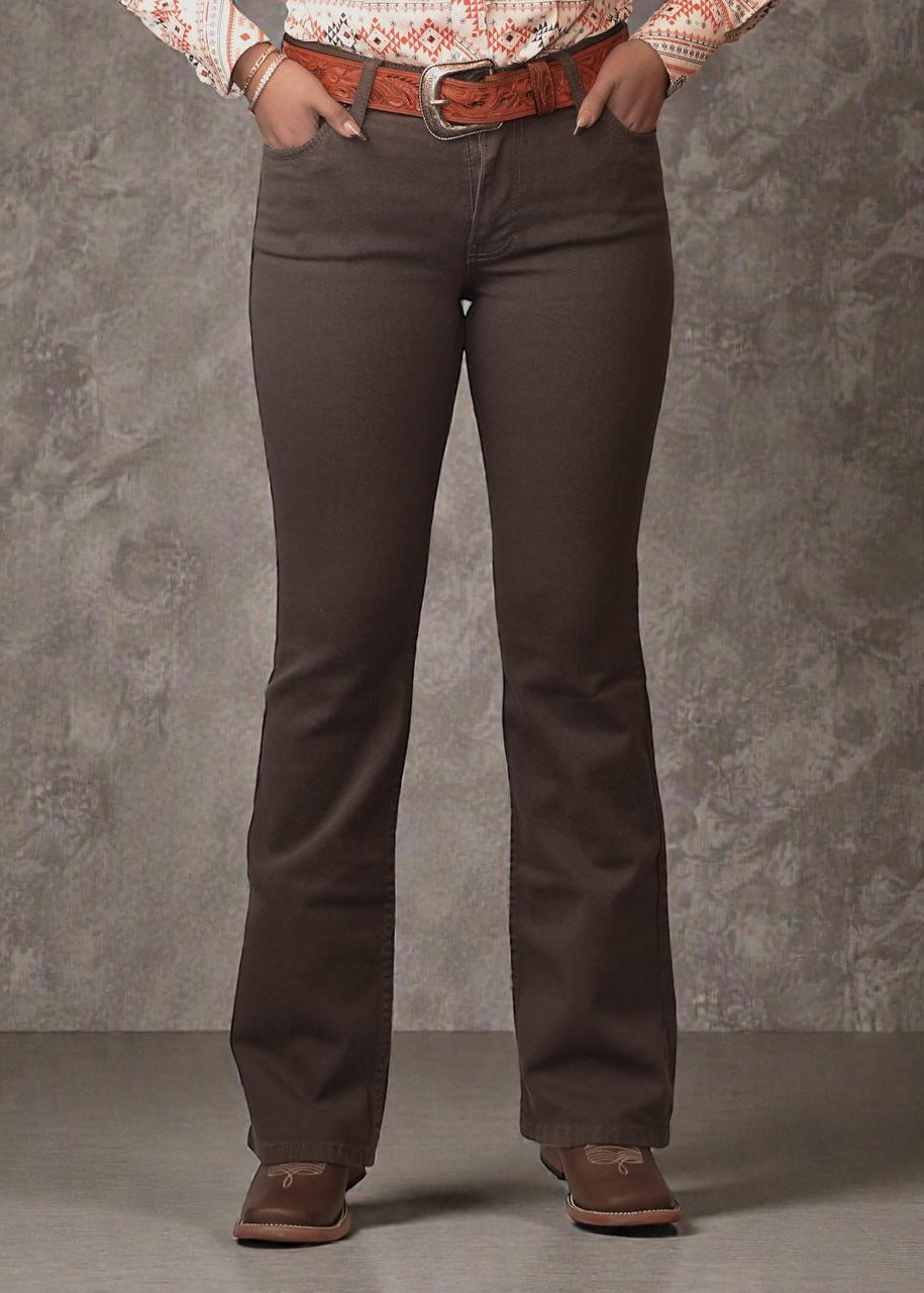 Pantalón Cactus Brand Bota Gris Dama