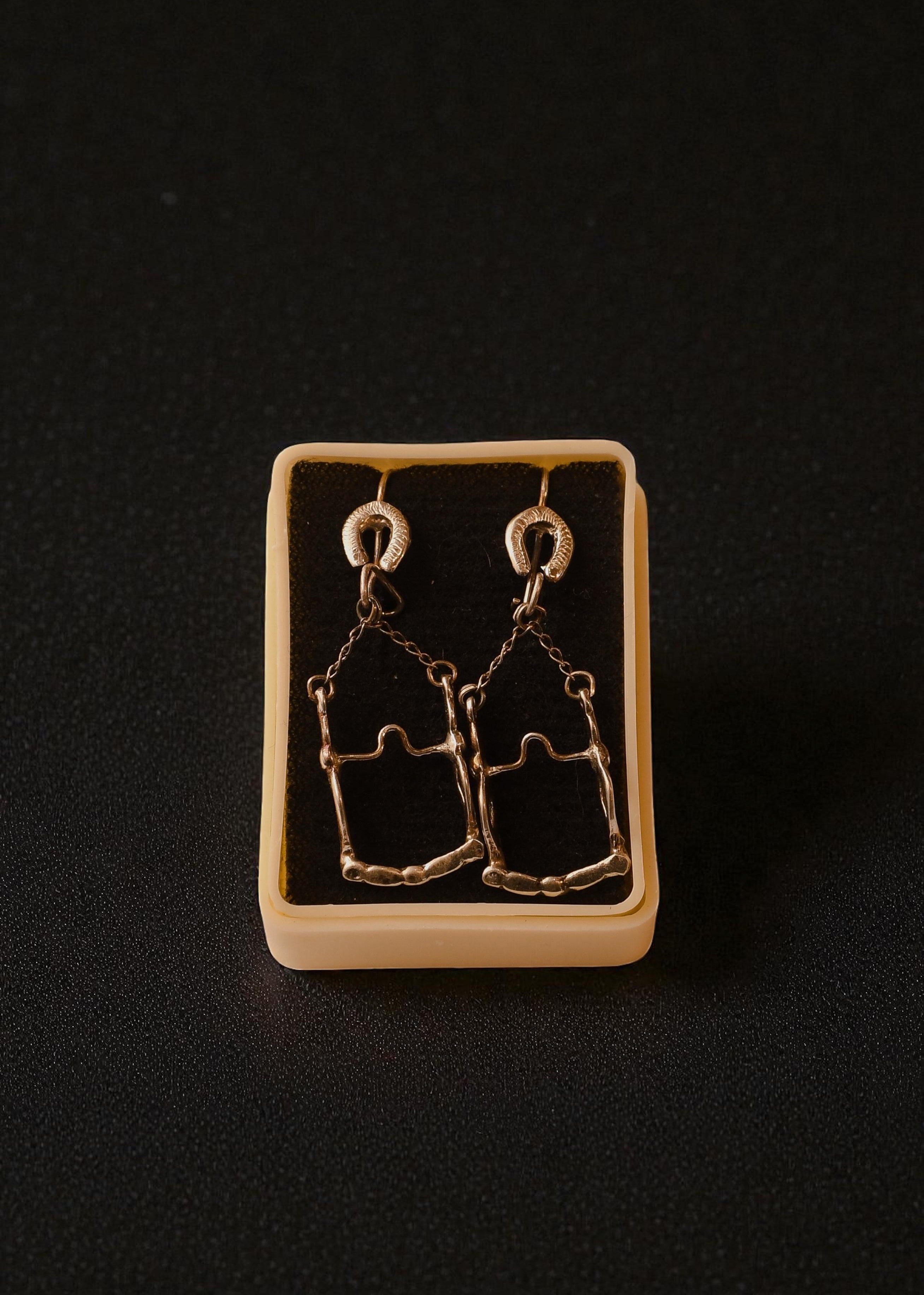 Aretes de plata Frenos