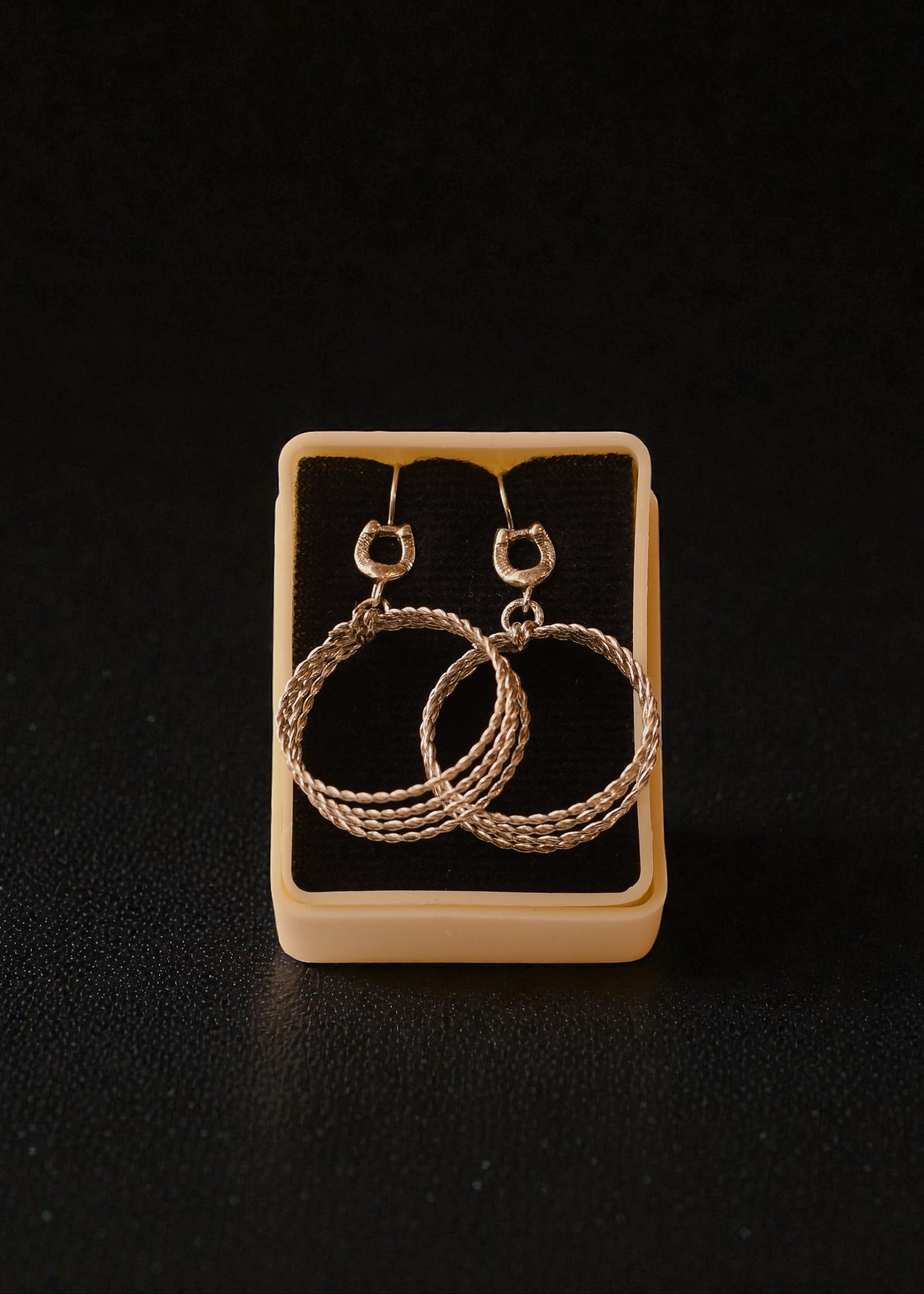 Aretes de plata Sogas