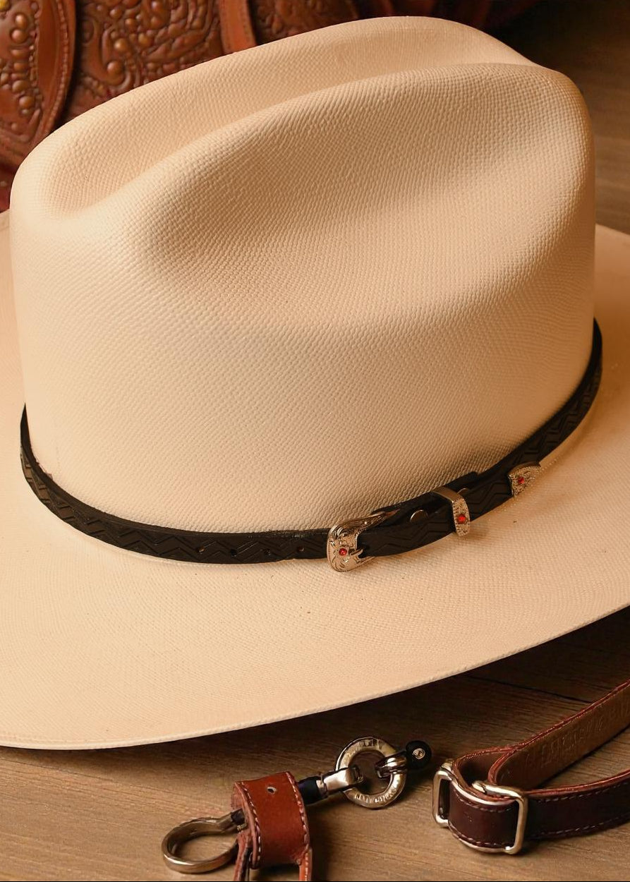 Toquilla Cincelada Piel Montana Negro S