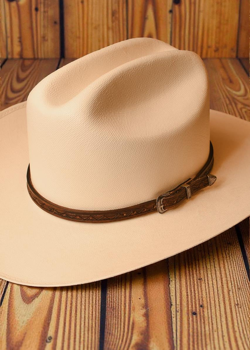 Toquilla Cincelada Piel Western Café S