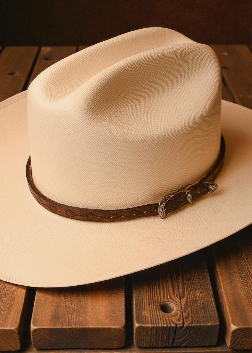 Toquilla Cincelada Piel Forajido Café S