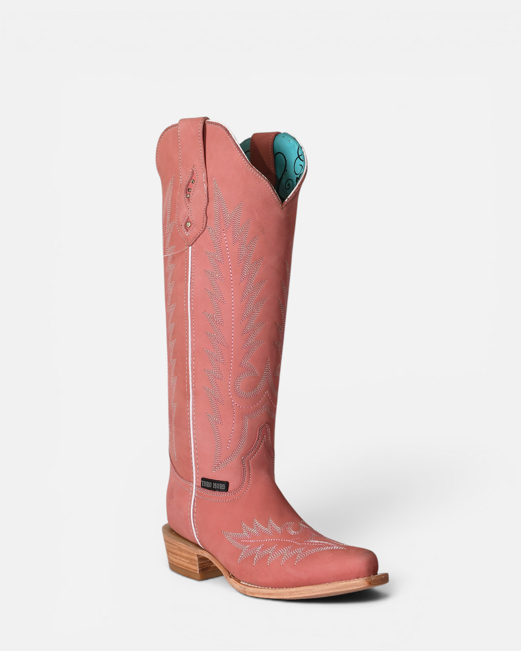 Bota Toro Moro Alta Dama Hera Nobuck Rosa