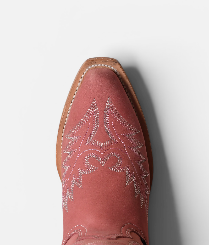 Bota Toro Moro Alta Dama Hera Nobuck Rosa