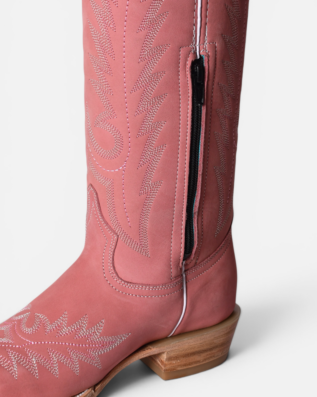 Bota Toro Moro Alta Dama Hera Nobuck Rosa