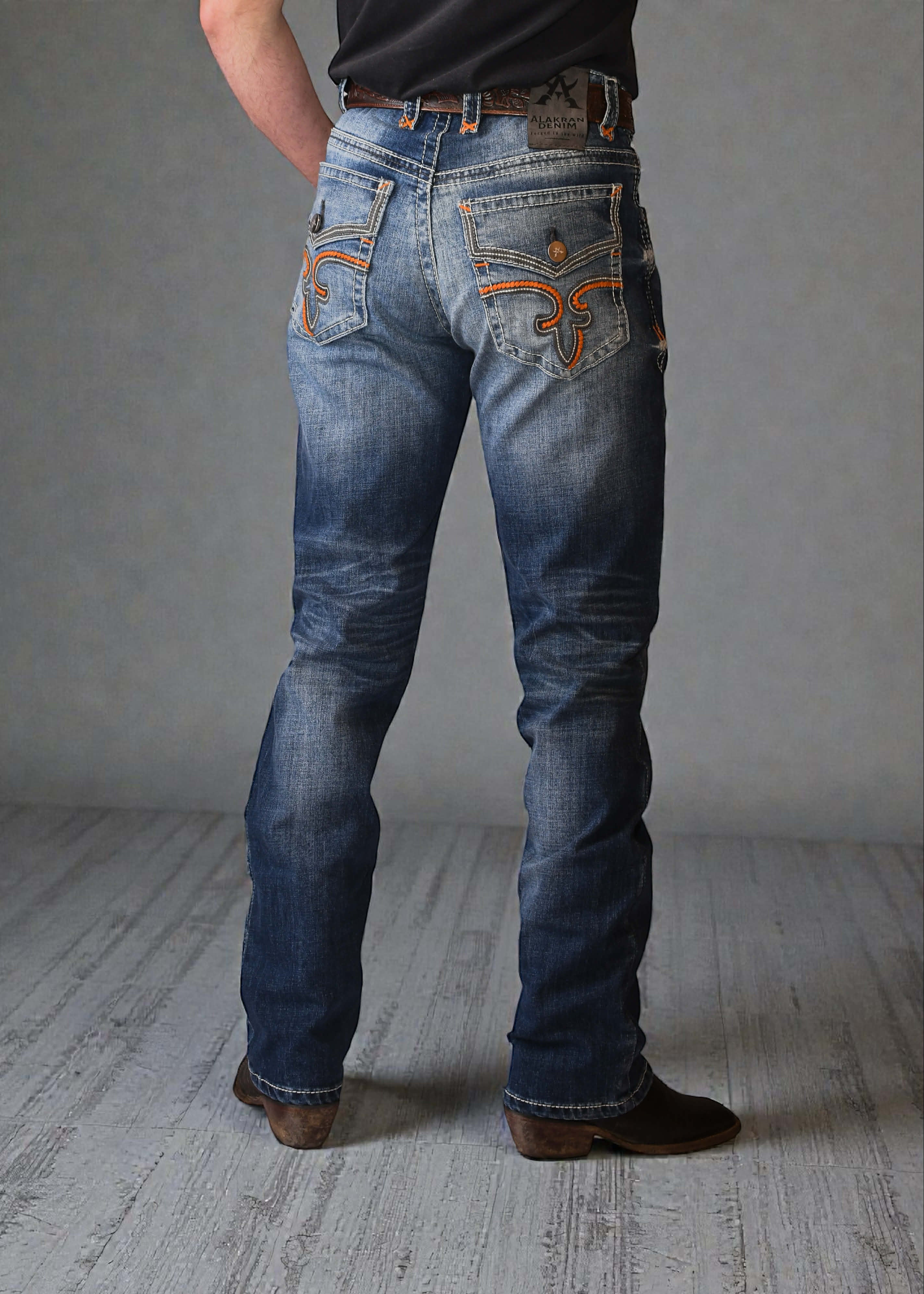 Pantalón Alakran Denim A100 Oscuro Caballero Strech