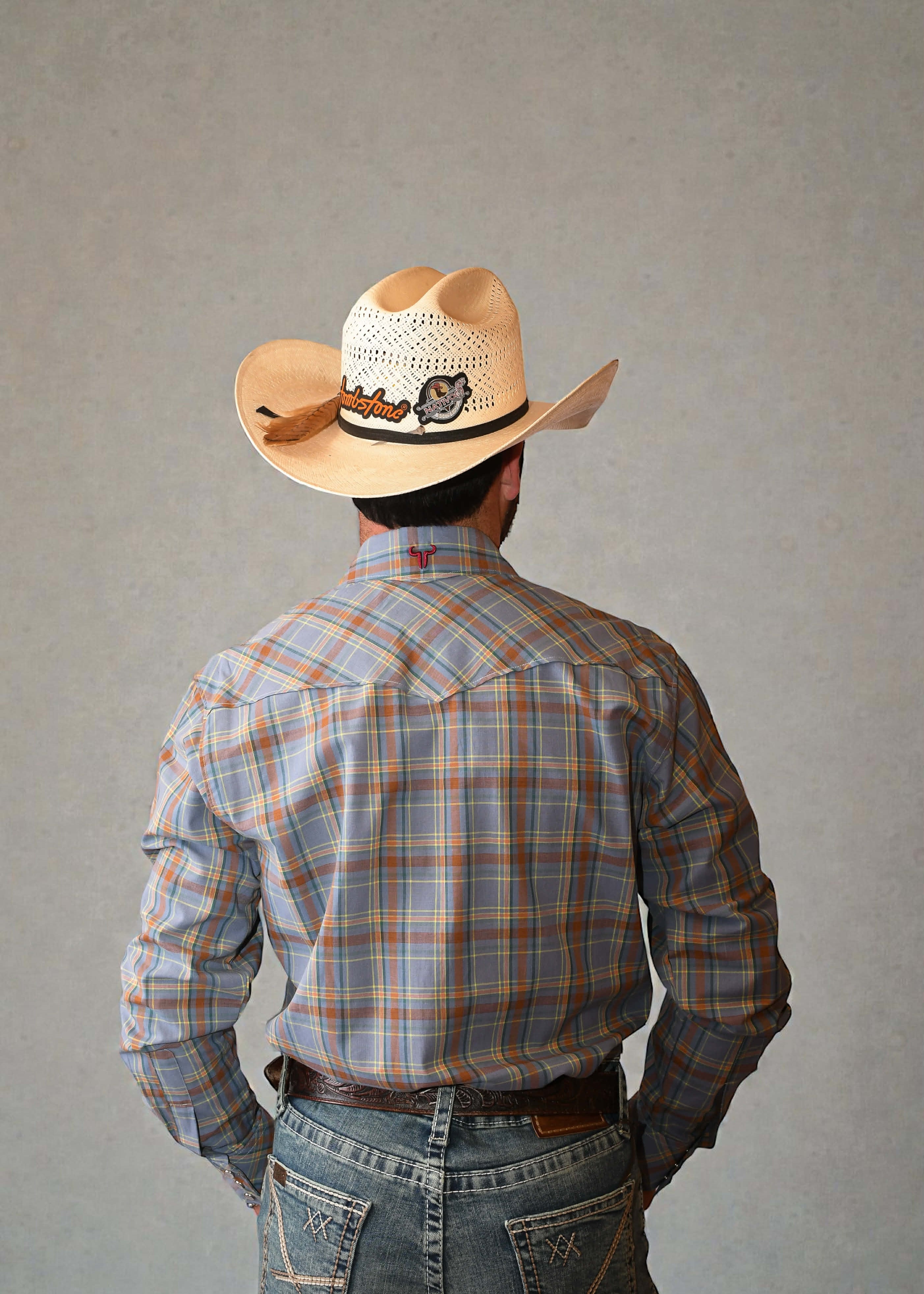 Camisa TNT WEST C90241 Cuadros Caballero