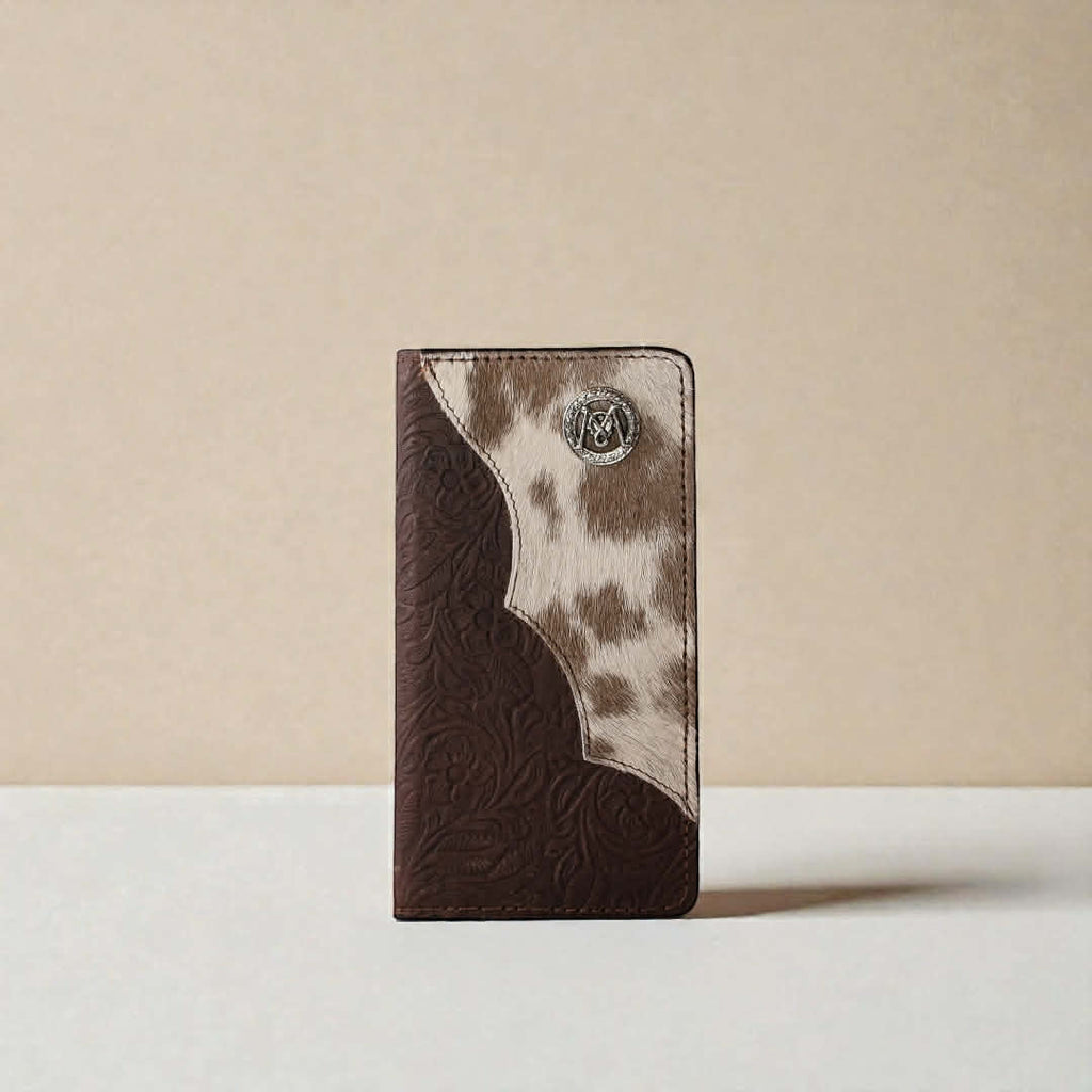 Cartera Texana Montellano Cincelada/Pelo N20 Café