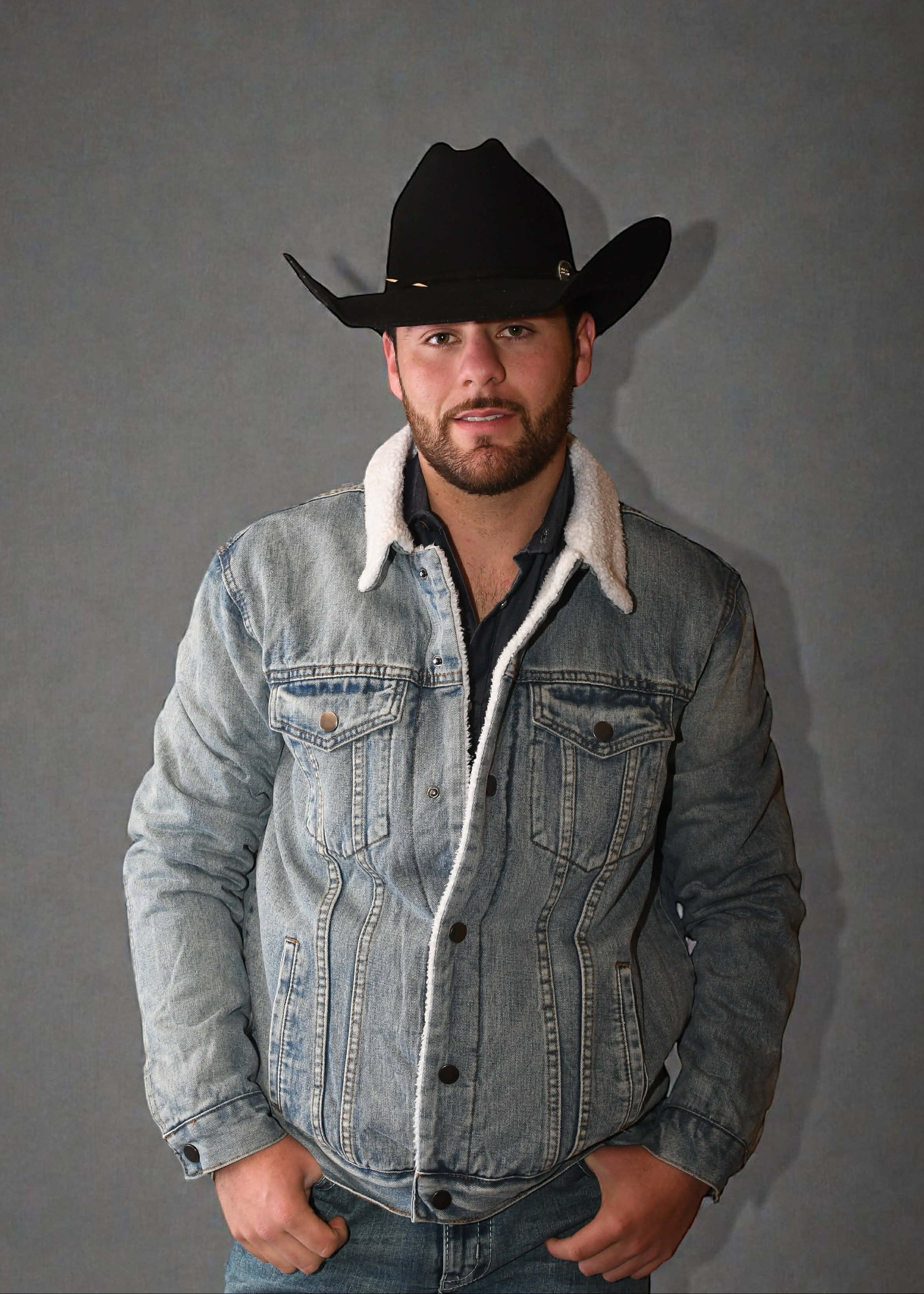 Chamarra Zero 81 Mezclilla Azul Claro Retro Caballero