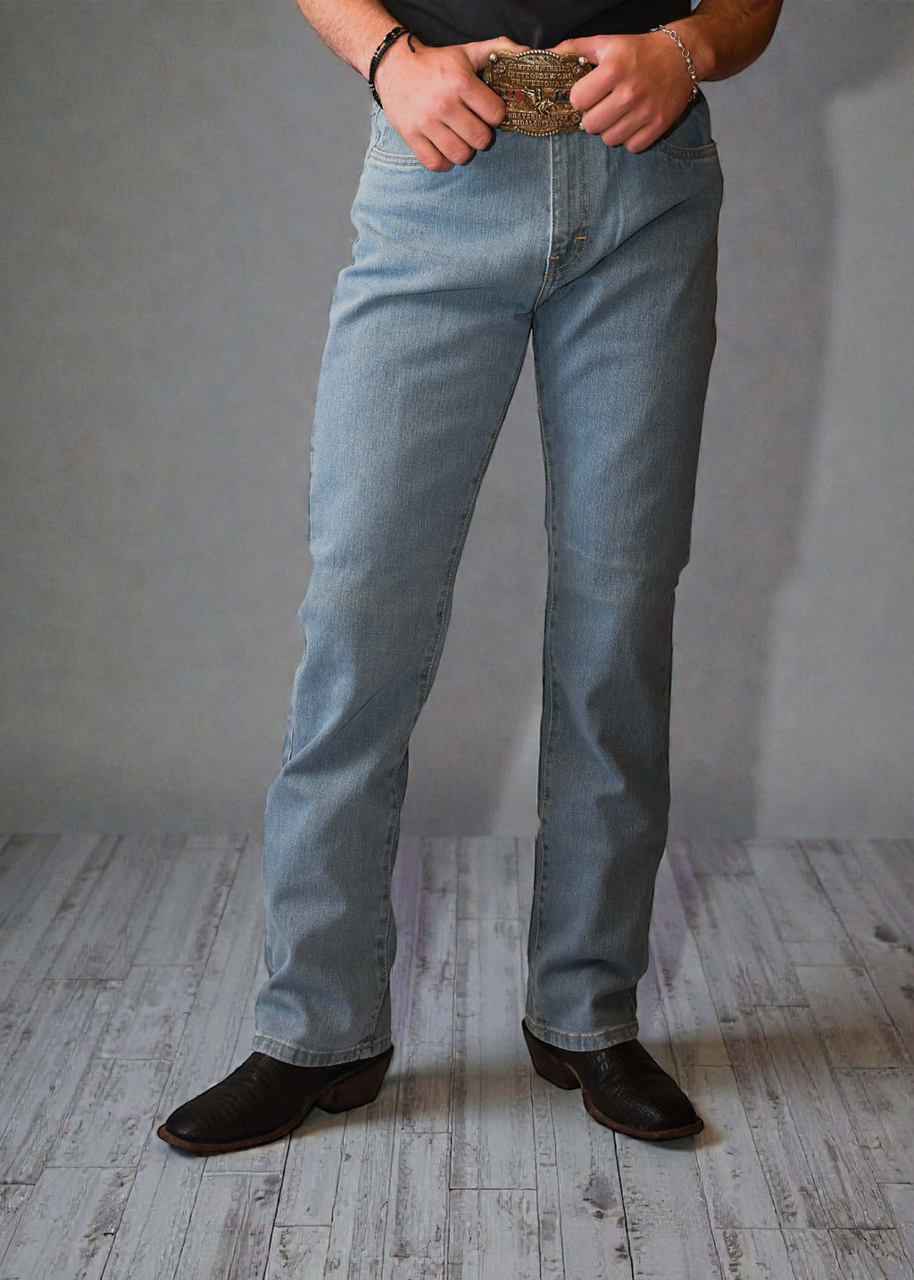Pantalón Alakran Denim Liso Claro Caballero Strech