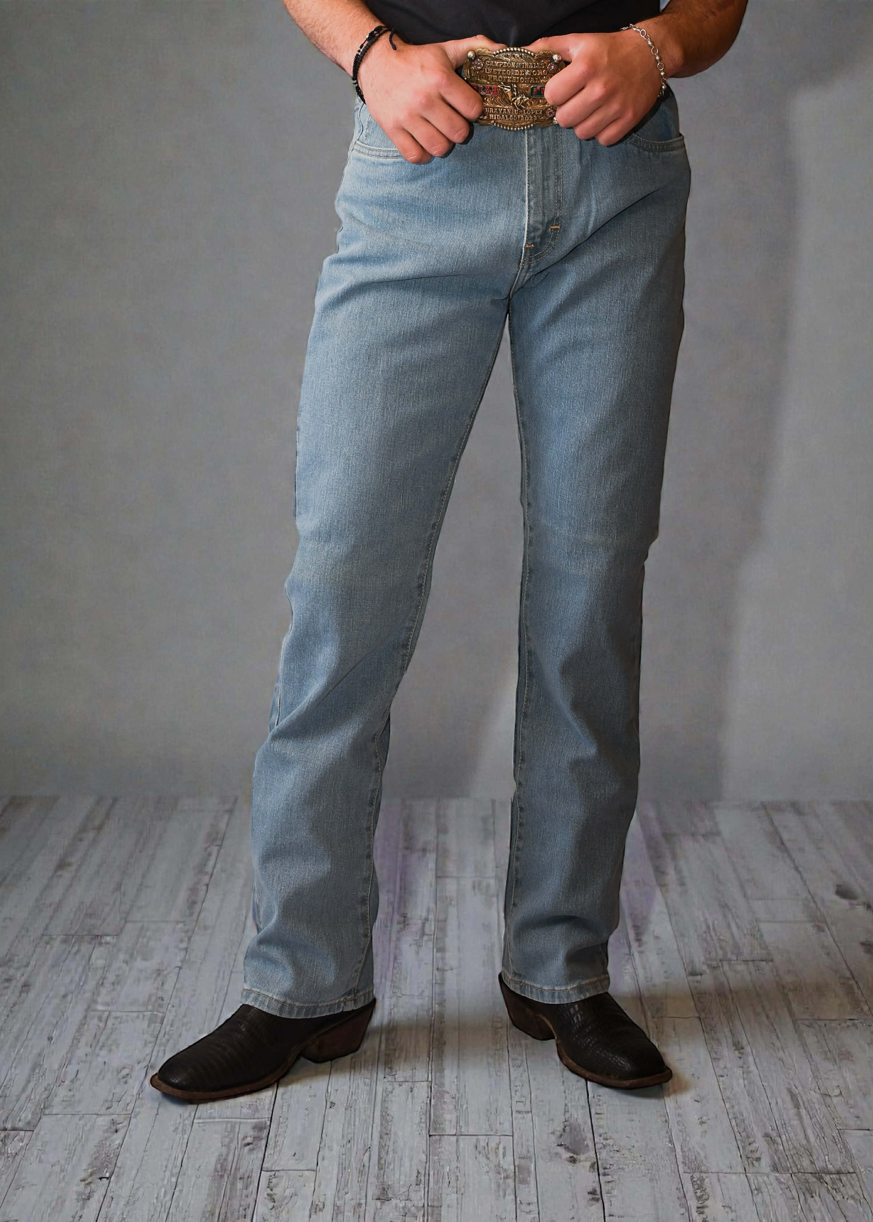 Pantalón Alakran Denim Liso Claro Caballero Strech