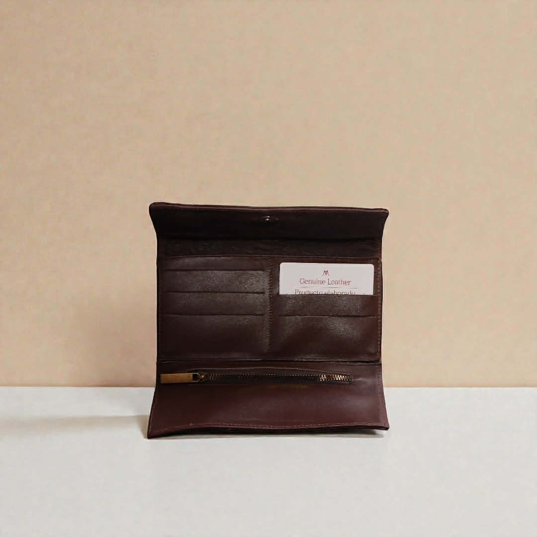 Cartera Montellano Piel Cincelada Concho Café Claro