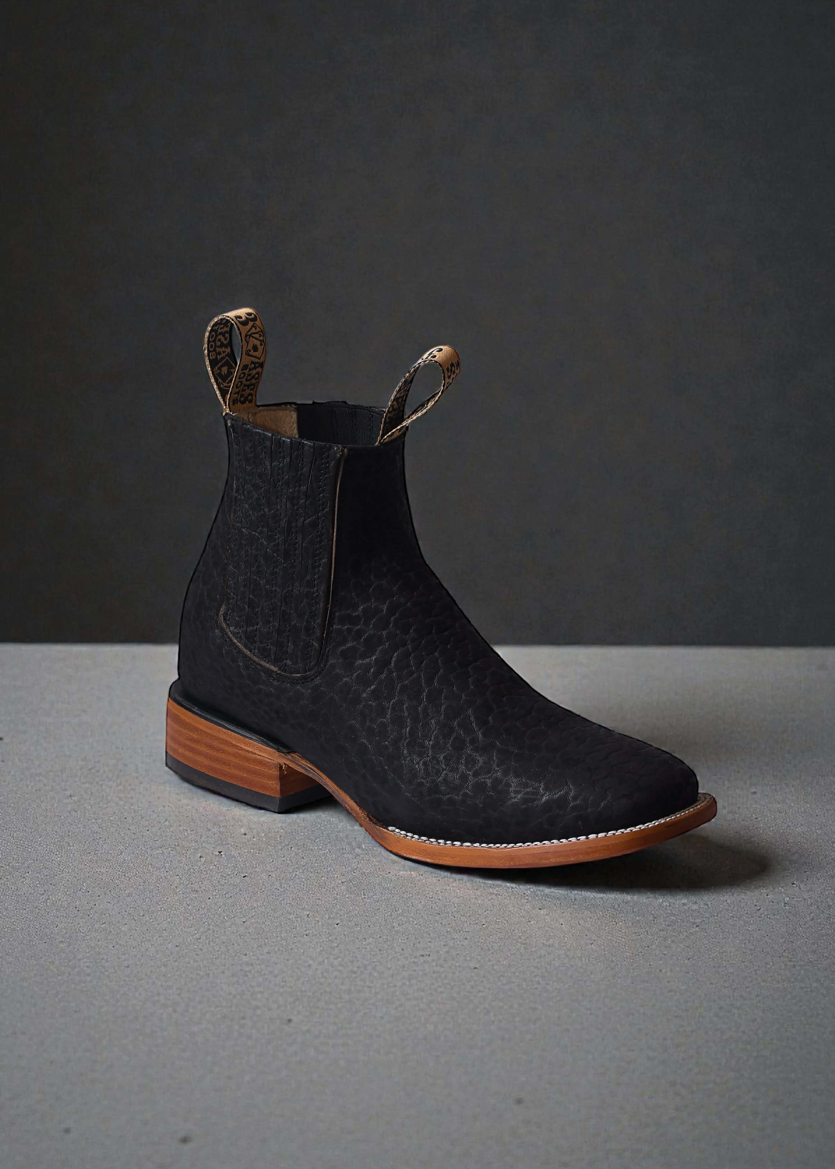 Botín 3Ases Cuello de Toro Negro Caballero