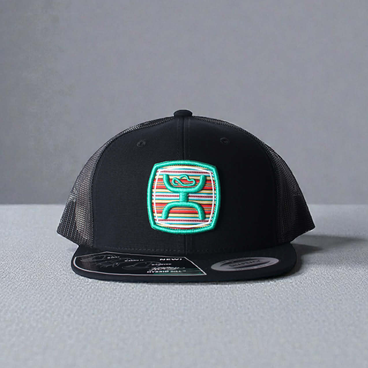 Gorra Hooey Long Negro/Verde Unitalla